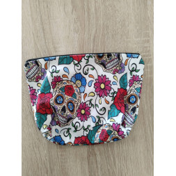 Pochette crâne et floral