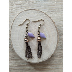 Boucle Nude bronze et violette