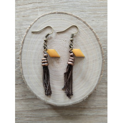 Boucle Nude bronze et orange