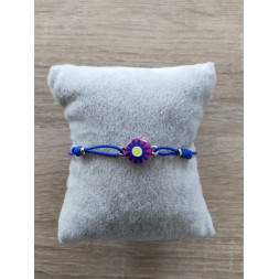 Bracelet bleu Ma petite fleur