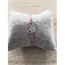 Bracelet rose Mon aile d’ange