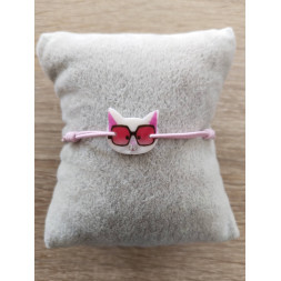 Bracelet rose Mon petit chat