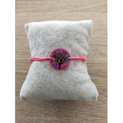 Bracelet rose Mon arbre de vie