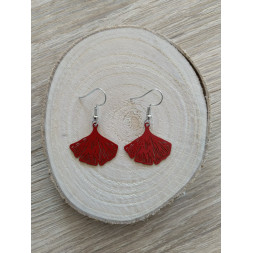 Boucle Ma ginkgo rouge
