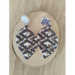 Boucle Arabesque noire en bois