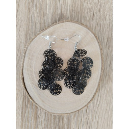 Boucle Cascade étoilée noire