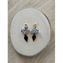 Boucle Diva Noire et tachetée