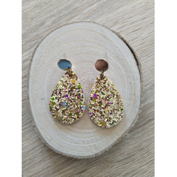 Boucle Gouttine pailletée...