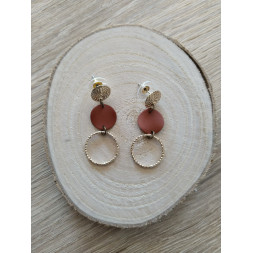 Boucle Diva dorée et ocre