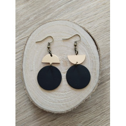 Boucle Diva noire et dorée Ok