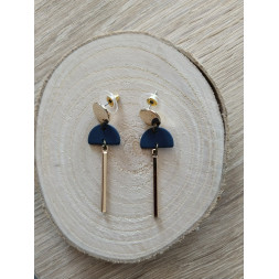 Boucle Diva dorée et noire