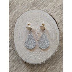 Boucle Diva pailletée et dorée