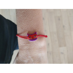 Bracelet Mon petit chat rouge