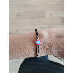 Bracelet noir Ma petite fleur