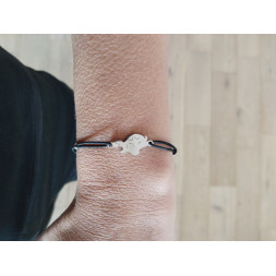 Bracelet noir Ma petite tortue