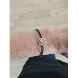 Bracelet noir Mon gouvernail