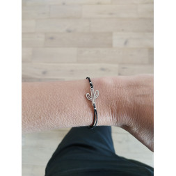 Bracelet noir Mon cactus