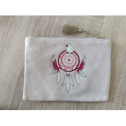Pochette beige Mon...
