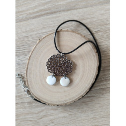 Collier noir Mon Lotus