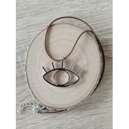 Collier marron Mon œil