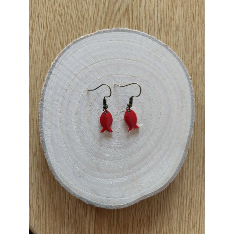 Boucle d’oreille poisson
