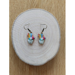 Boucle d’oreille cactus