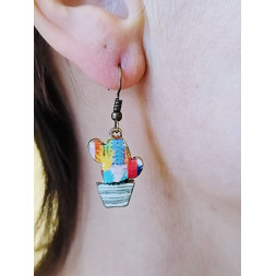 Boucle cactus coloré