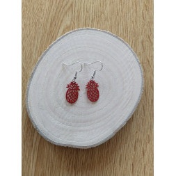 Boucle d’oreille ananas
