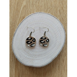 Boucle d’oreille léopard