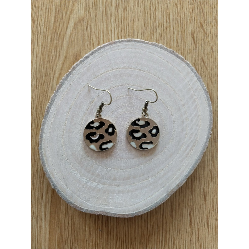 Boucle d’oreille léopard