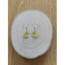 Boucle d’oreille lune