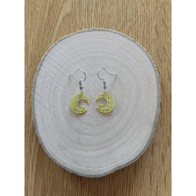Boucle d’oreille lune