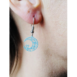 Le cœur sur sa lune turquoise