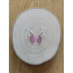 Boucle d’oreille rose