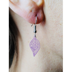 Boucle d’oreille feuille