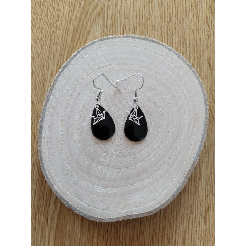 Boucle d’oreille colibri