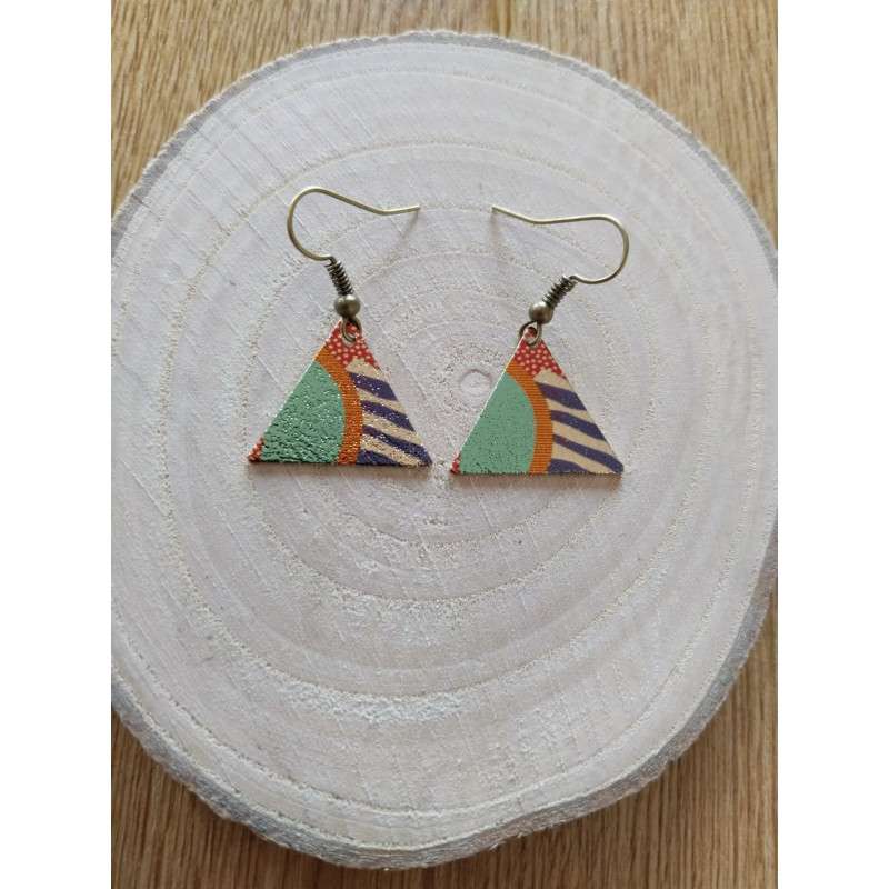 Boucle d’oreille en triangle