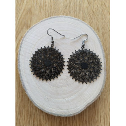 Boucle Ma rosace noire