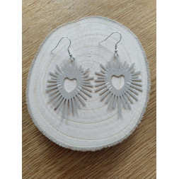 Boucle Mon cœur argenté