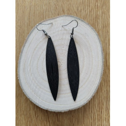 Boucle Ma fine feuille noire