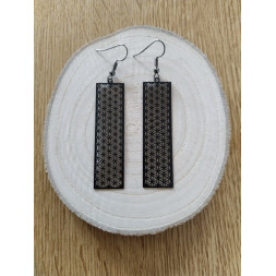 Boucle Ma lame noire florale