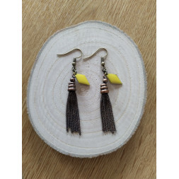 Boucle Vintage bronze et jaune