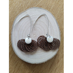 Boucle Ma fleur marron