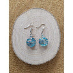 Boucle Aqua et dorée