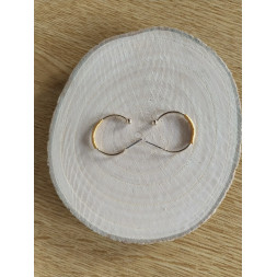 Boucle Ondine dorée et orange