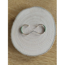 Boucle Ondine dorée et verte