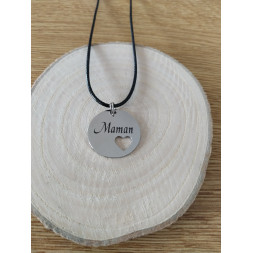 Collier noir Maman d’amour