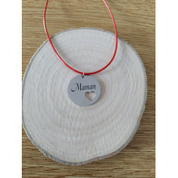Collier rouge Maman d’amour
