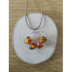 Collier Murano orange