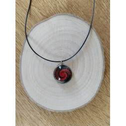 Collier Ma spirale rouge